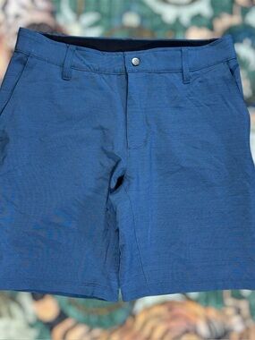 BYLT Kinetic Shorts Performance Golf Outdoor Hiking Casual Stretch Blue Medium